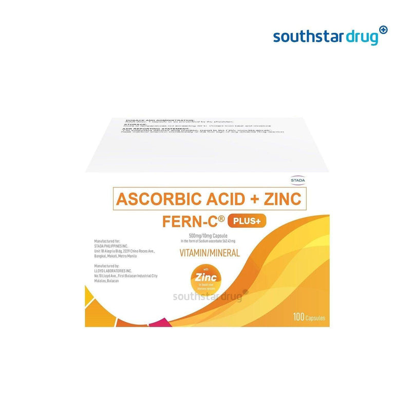 Fern C Plus 500 gm / 10 mg Capsule - 30s - Southstar Drug