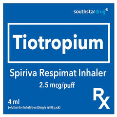 Rx: Spiriva Respimat 2.5mcg Inhaler Solution for Inhalation 4ml - Southstar Drug