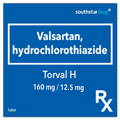 Rx: Torval H 160mg / 12.5mg Tablet - Southstar Drug