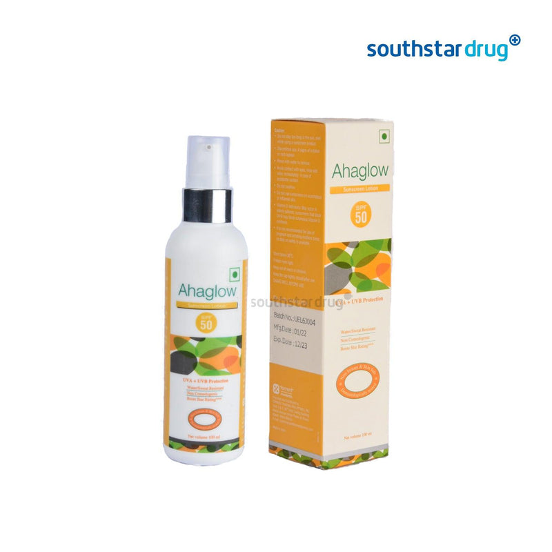 Ahaglow Sunscreen Lotion with SPF 50 - 100ml - Southstar Drug