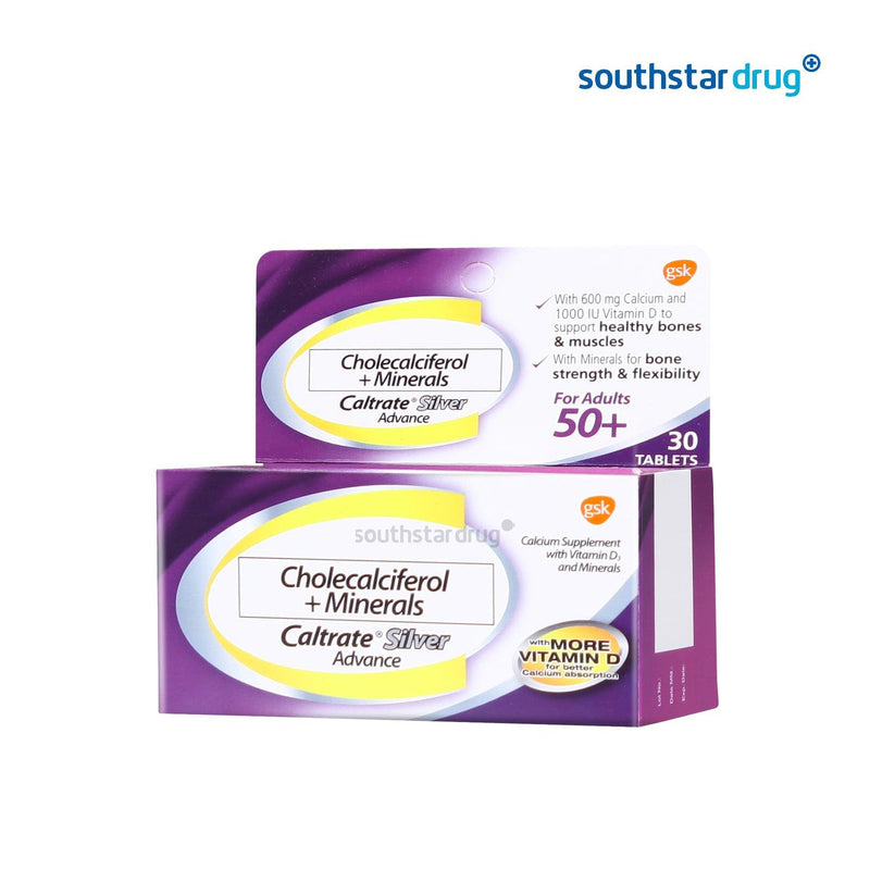 Caltrate Silver Advance Cholecalciferol + Minerals Tablets - 30s - Southstar Drug