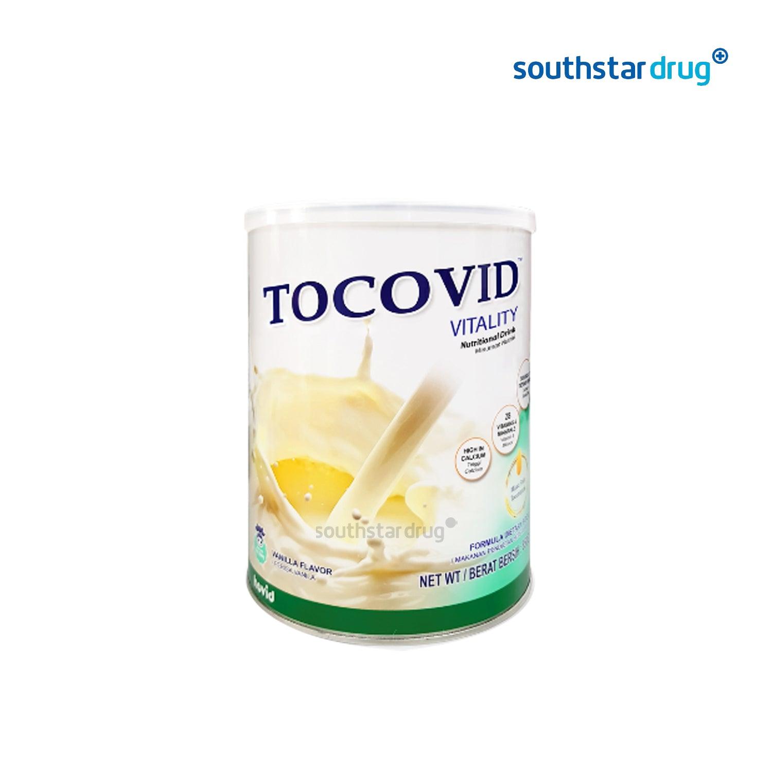 Tocovid Vitality NutriDrink Vanila Flavor 850g - Southstar Drug