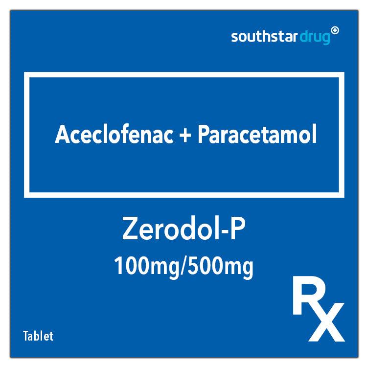 Rx: Zerodol P 100mg/500mg Tablet - Southstar Drug