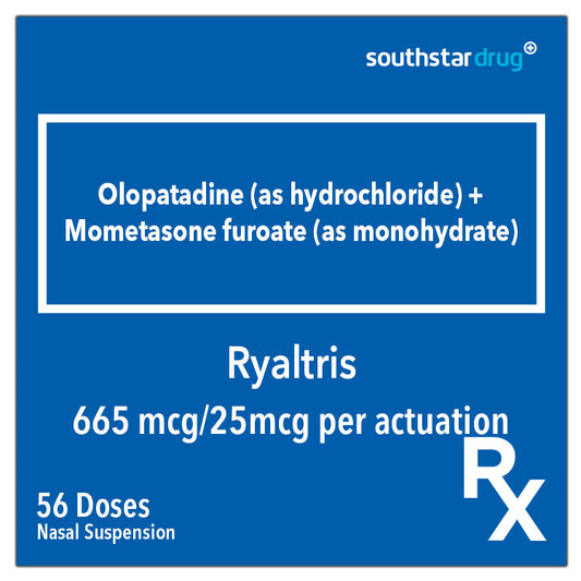 Rx: Ryaltris Nasal Spray 600mcg / 25mcg 56 Metered Sprays