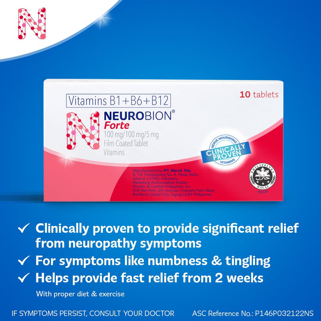 Neurobion Forte 100mg/100mg/5mg Tablet - 10s - Southstar Drug