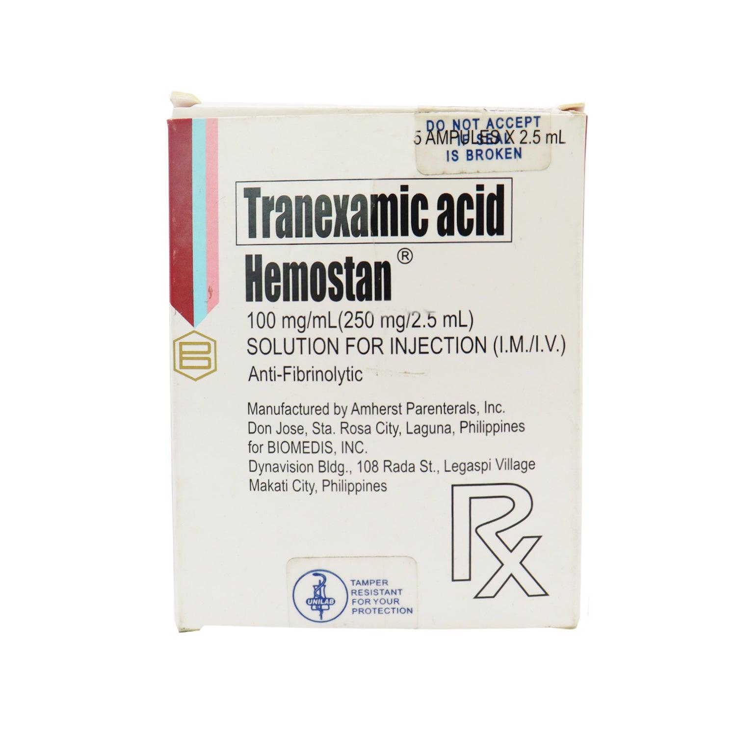 Rx: Hemostan 250mg Ampules - Southstar Drug