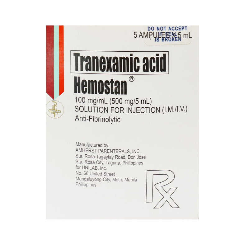 Rx: Hemostan 500mg Ampule - Southstar Drug