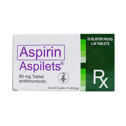 Rx: Aspilets 80mg Tablet - Southstar Drug