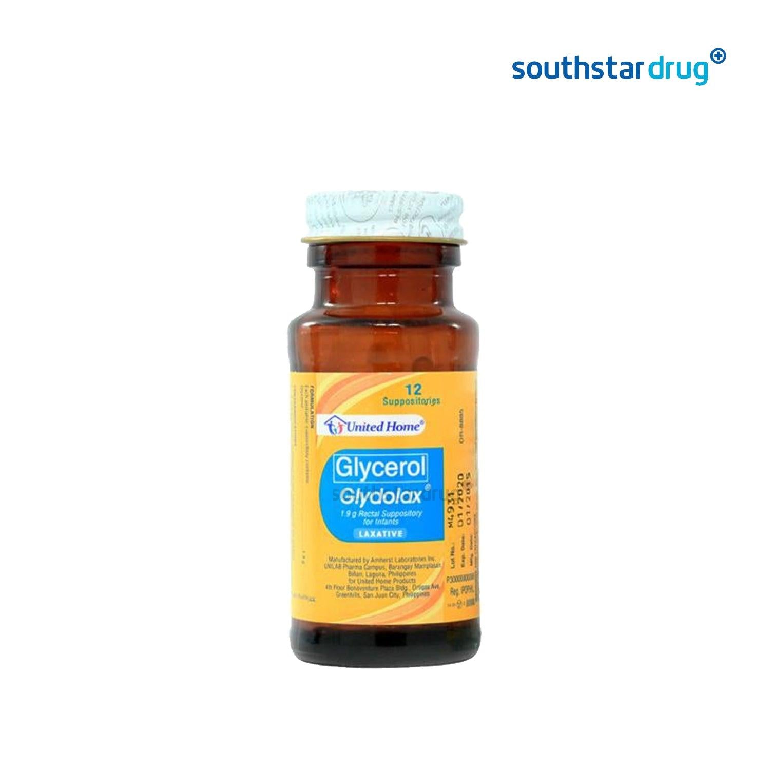 Glydolax 1.9g Suppository - 12s - Southstar Drug