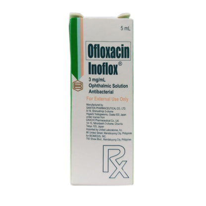 Rx: Inoflox 3mg /ml 5ml Ophthalmic Solution - Southstar Drug