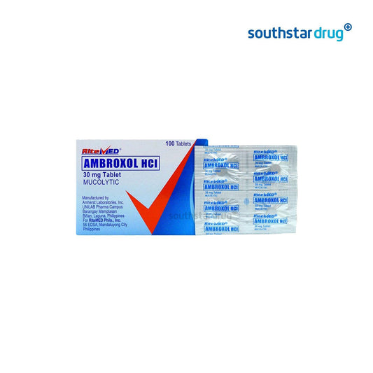 Rx: RiteMed Ambroxol 30mg Tablet - Southstar Drug