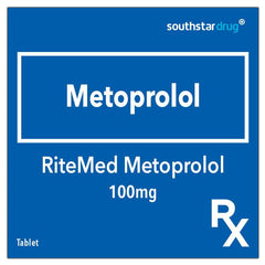Rx: RiteMed Metoprolol 100mg Tablet