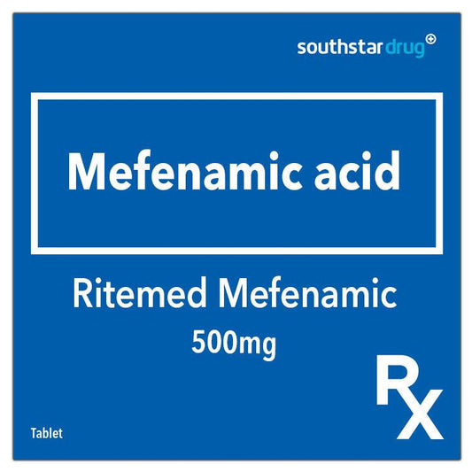 Rx: RiteMed Mefenamic 500mg Tablet - Southstar Drug