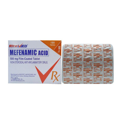 Rx: RiteMed Mefenamic 500mg Tablet - Southstar Drug