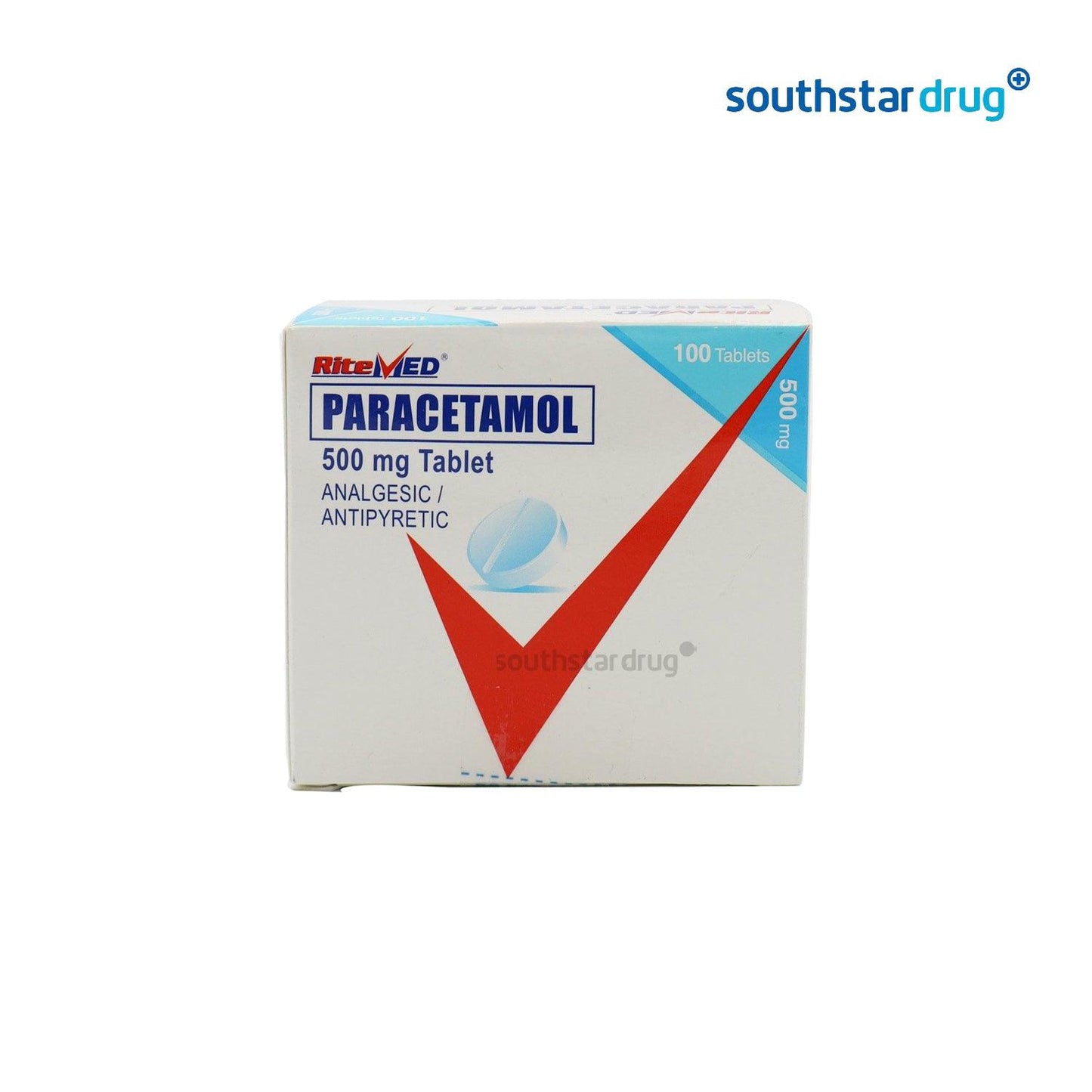 RiteMed Paracetamol 500 mg Tablet - 20s - Southstar Drug