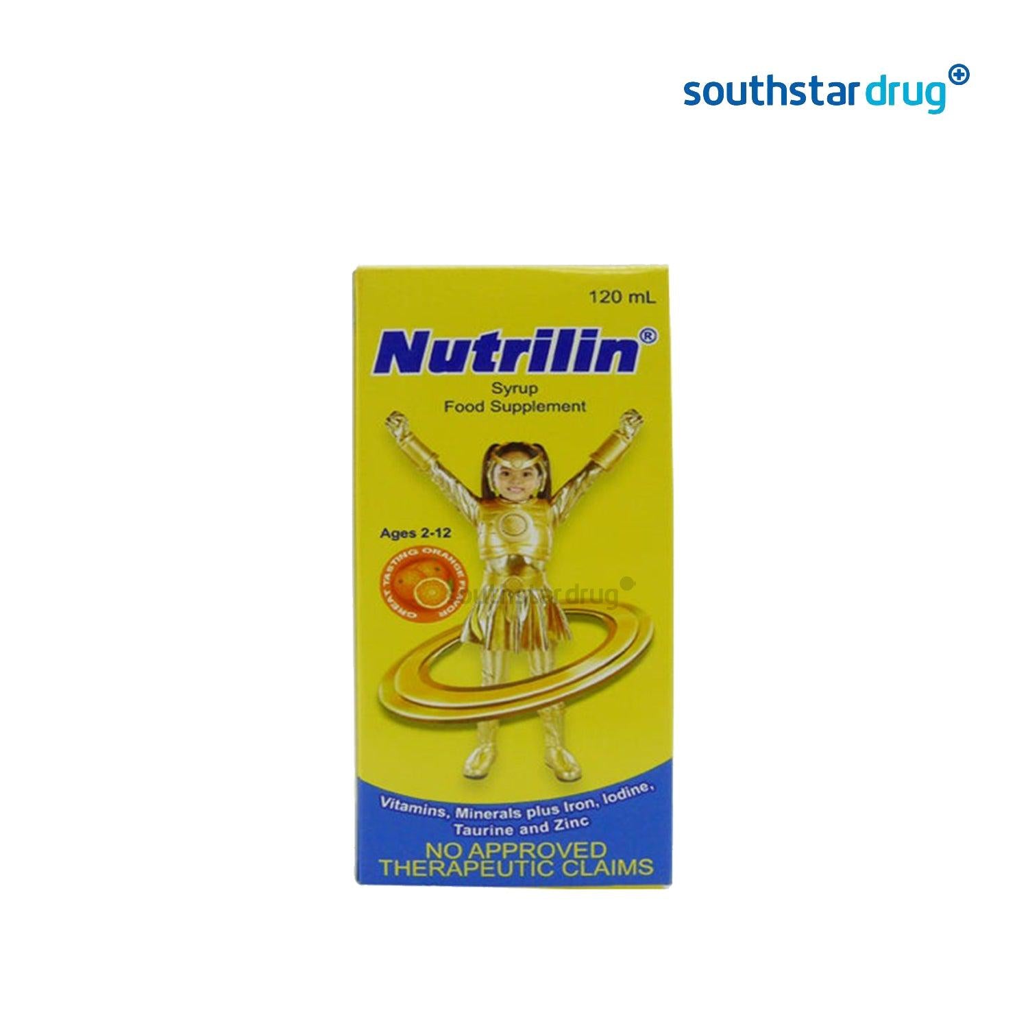 Nutrilin For Kids Orange Flavor 120ml Syrup - Southstar Drug