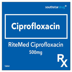 Rx: RiteMed Ciprofloxacin 500mg Tablet
