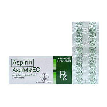 Rx: Aspilets - EC 80mg Tablet - Southstar Drug