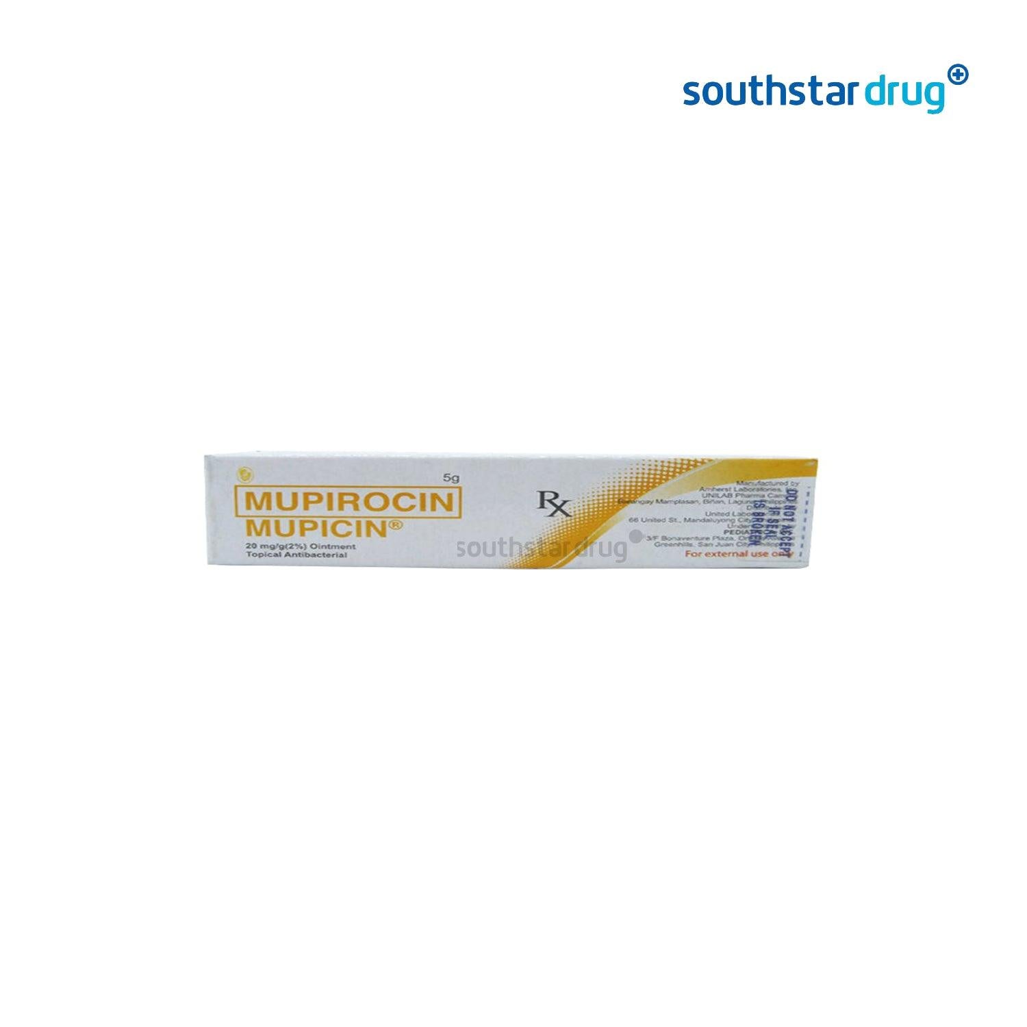 Mupicin Ointment 2% 5g - Southstar Drug