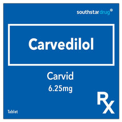 Rx: Carvid 6.25mg Tablet