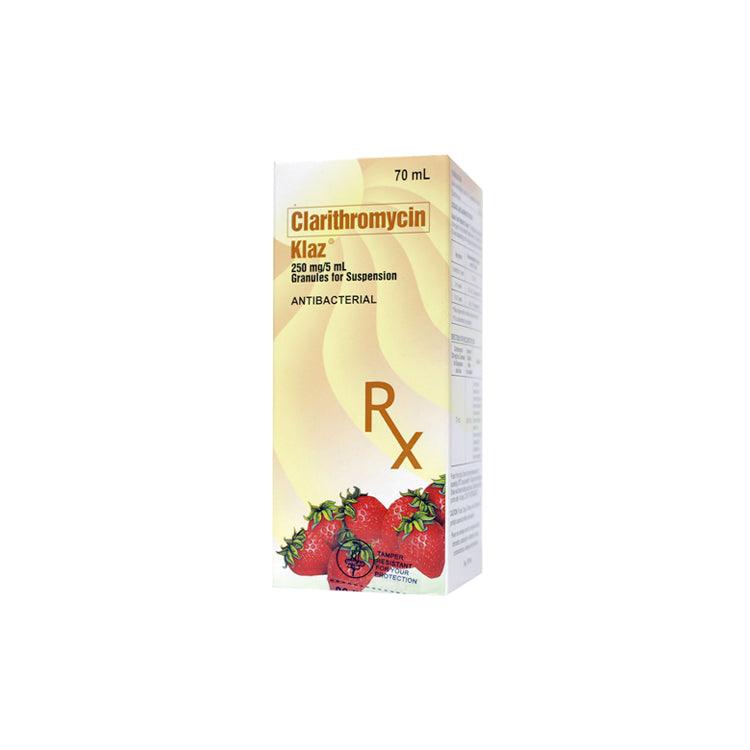 Rx: Klaz 250mg / 5ml 70ml Oral Suspension - Southstar Drug