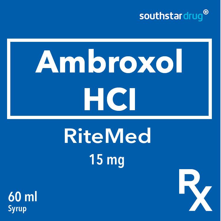 Rx: RiteMed Ambroxol 15 mg 60 ml Syrup - Southstar Drug