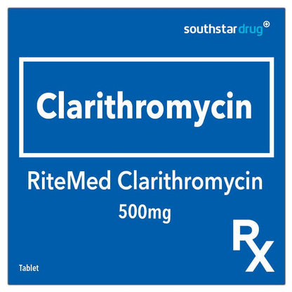 Rx: RiteMed Clarithromycin 500mg Tablet - Southstar Drug