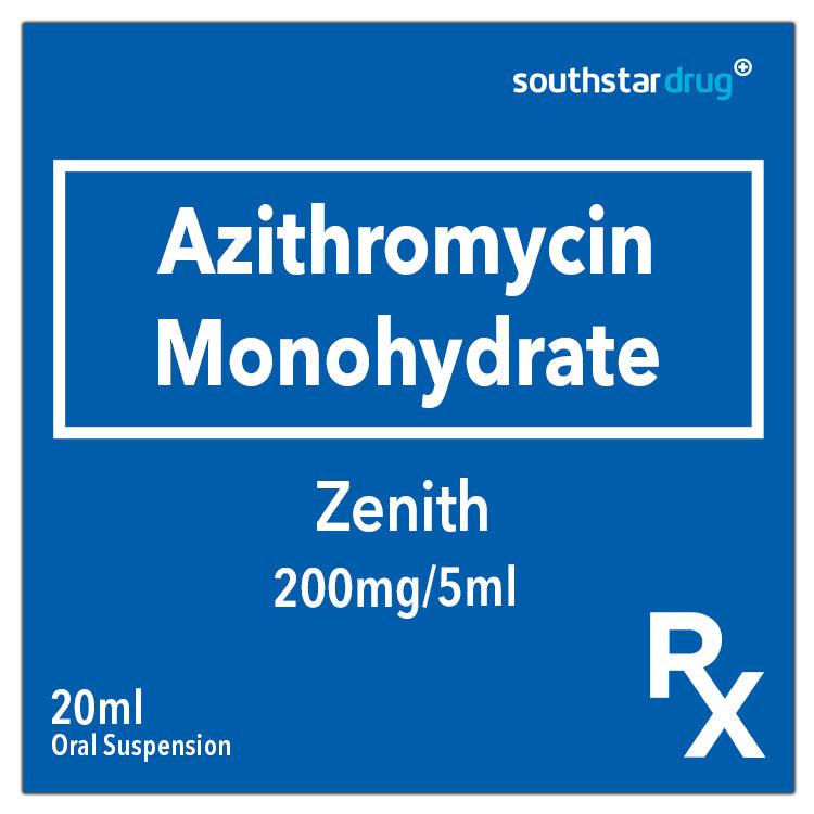 Rx: Zenith 200mg / 5ml 20ml Oral Suspension - Southstar Drug