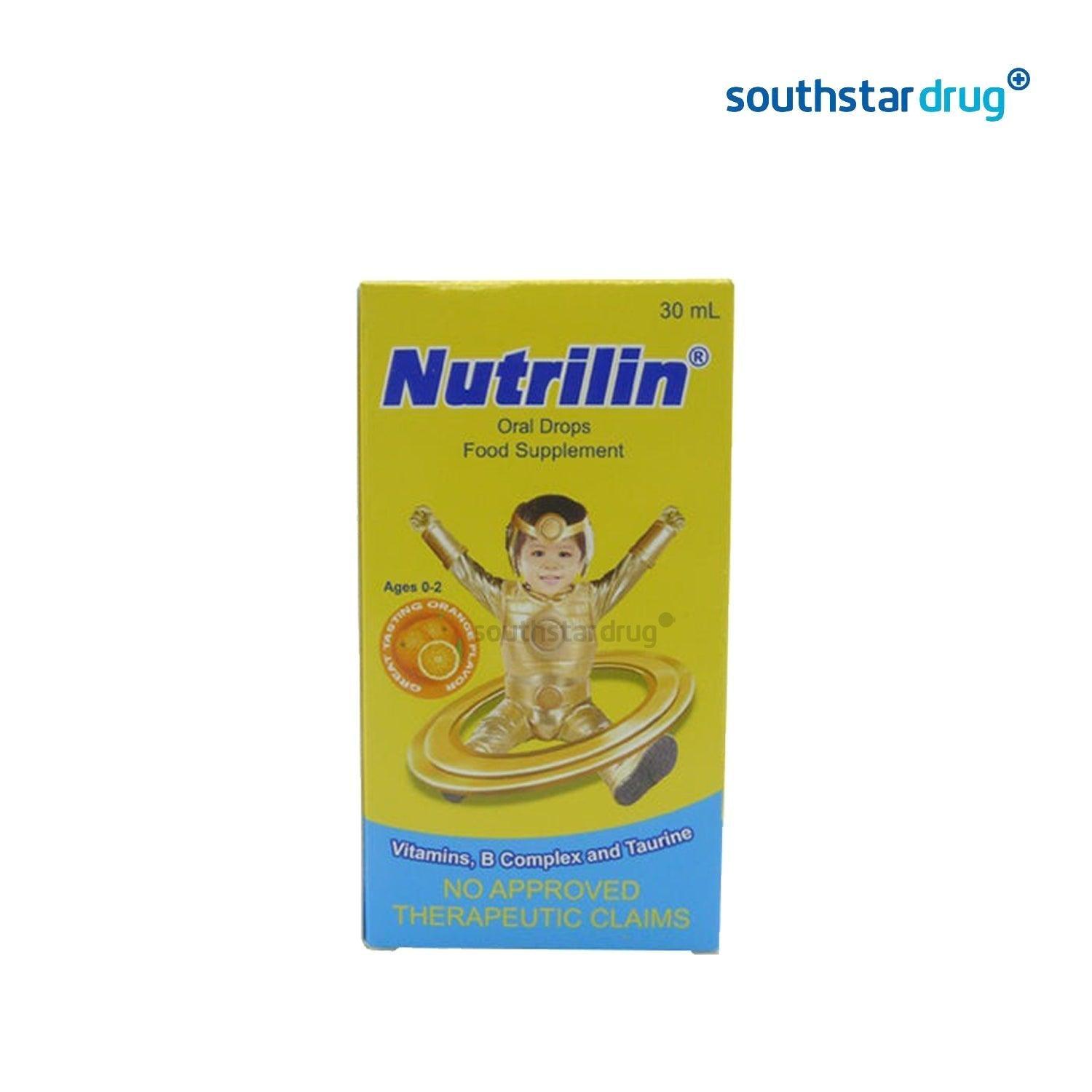 Nutrilin Orange Flavor 30ml Drops - Southstar Drug