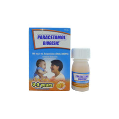 Biogesic For Kids 0 - 2 years old Orange Flavor 100 mg / ml 15 ml Oral Drops - Southstar Drug
