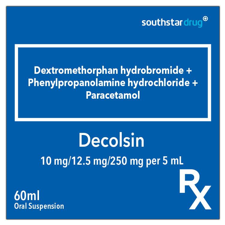 Rx: Decolsin 60ml Oral Suspension - Southstar Drug