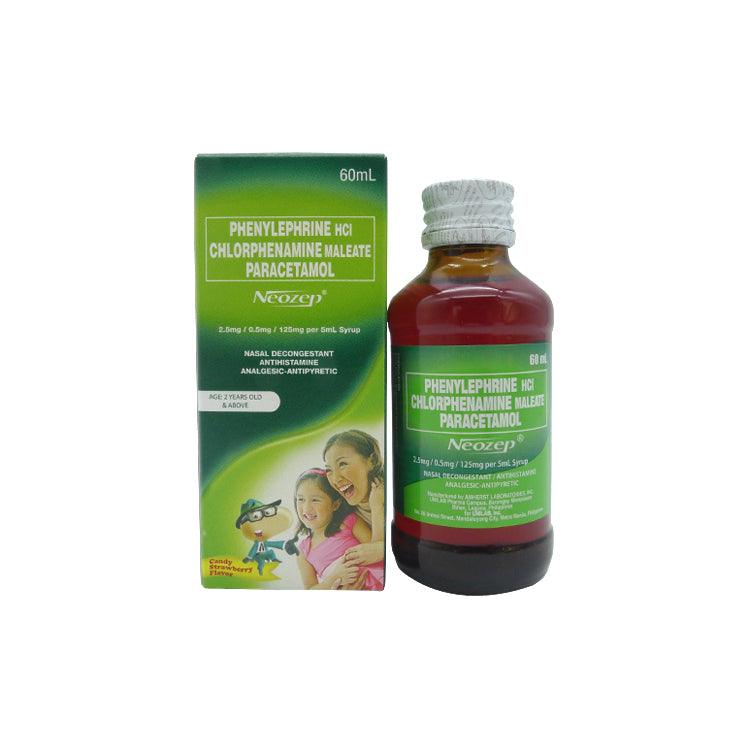 Neozep Ages 2 years old and above 60ml Syrup - Southstar Drug