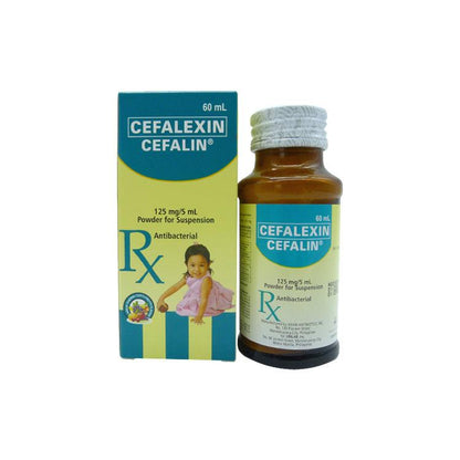 Rx: Cefalin 125mg / 5ml 60ml Oral Suspension - Southstar Drug