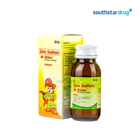 Rx: E Zinc 100 mg / ml 60 ml Syrup - Southstar Drug