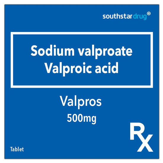 Buy Rx: Valpros 500 mg Tablet Online – Southstar Drug