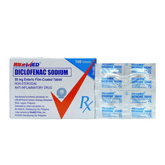 Rx: RiteMed Diclofenac 50mg Tablet