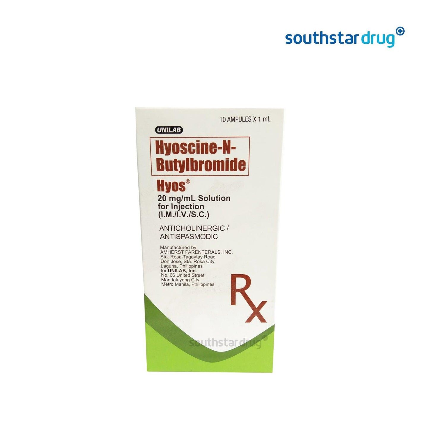 Hyos Ampule 20mg - Southstar Drug