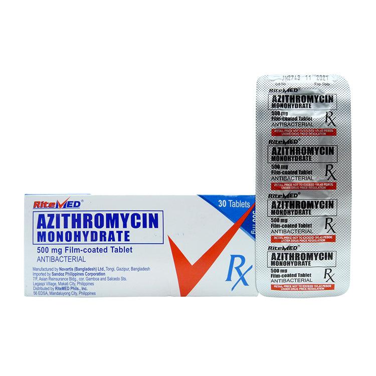 Rx: RiteMed Azithromycin 500mg Tablet