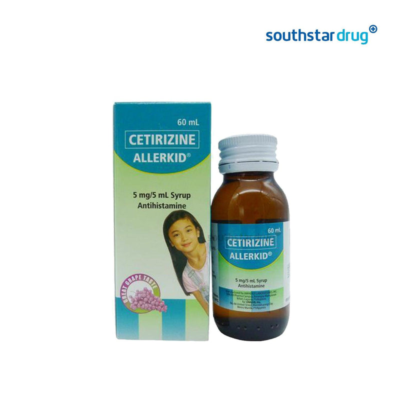 Allerkid Syrup 5 mg - 60 ml - Southstar Drug
