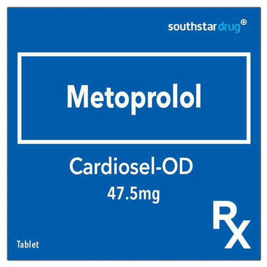 Rx: Cardiosel - OD 47.5mg Tablet - Southstar Drug