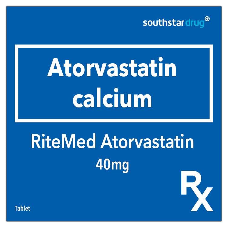 Rx: RiteMed Atorvastatin 40mg Tablet - Southstar Drug