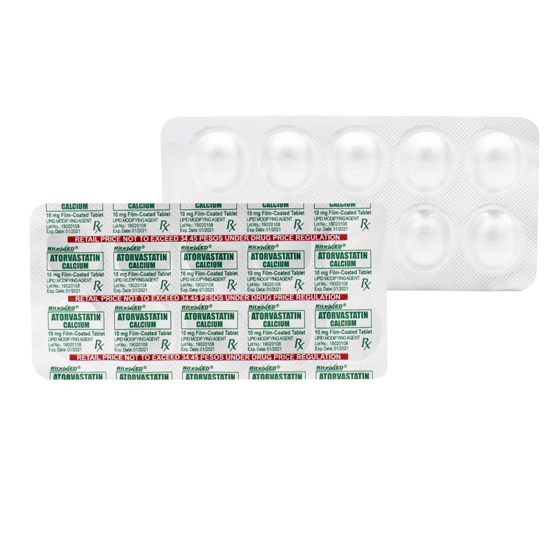 Rx: RiteMed Atorvastatin 10mg Tablet - Southstar Drug