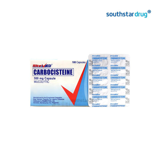 RiteMed Carbocisteine 500mg Capsule - 20s - Southstar Drug