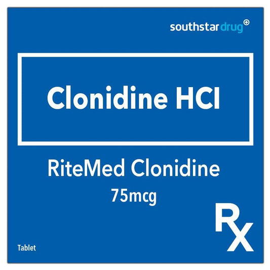 Rx: RiteMed Clonidine 75mcg Tablet - Southstar Drug