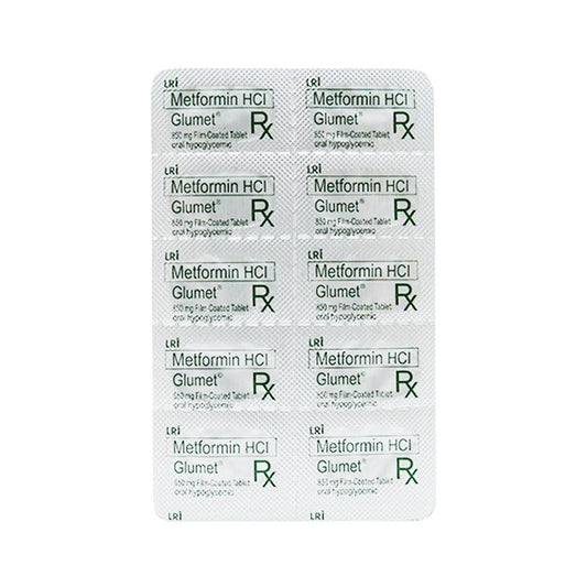 Rx: Glumet 850mg Tablet - Southstar Drug