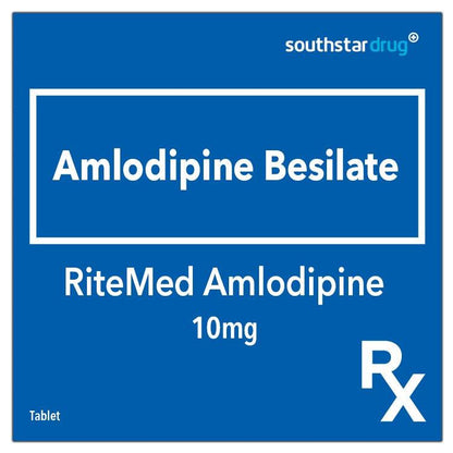 Rx: RiteMed Amlodipine 10mg Tablet - Southstar Drug