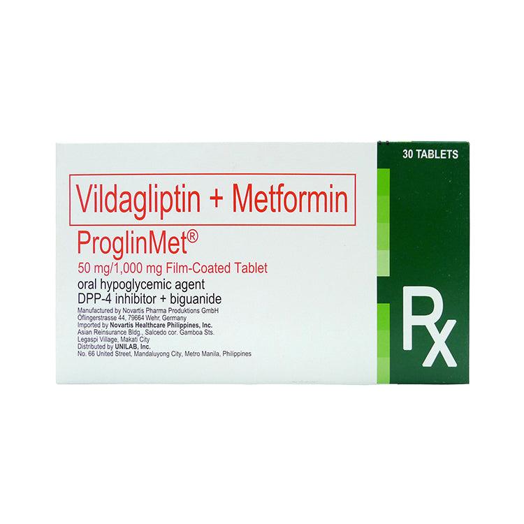 Rx: Proglin Met 50mg / 1000mg Tablet