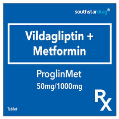 Rx: Proglin Met 50mg / 1000mg Tablet