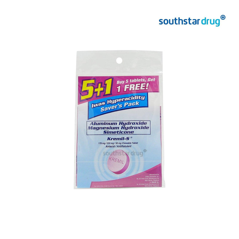 Kremil S 5+1 Tablet - Southstar Drug