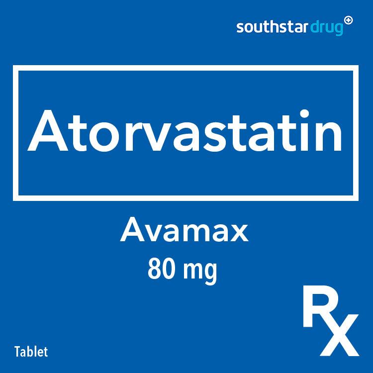 Rx: Avamax 80mg Tablet - Southstar Drug